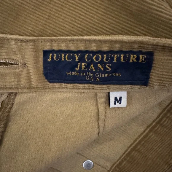 Vintage Juicy Couture Jeans Corduroy Pleated Skirt | Medium - Picture 5 of 10